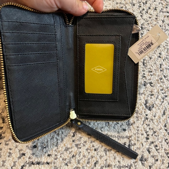 Fossil TIEGAN MULTI BLACK wallet wristlet - Picture 2 of 5